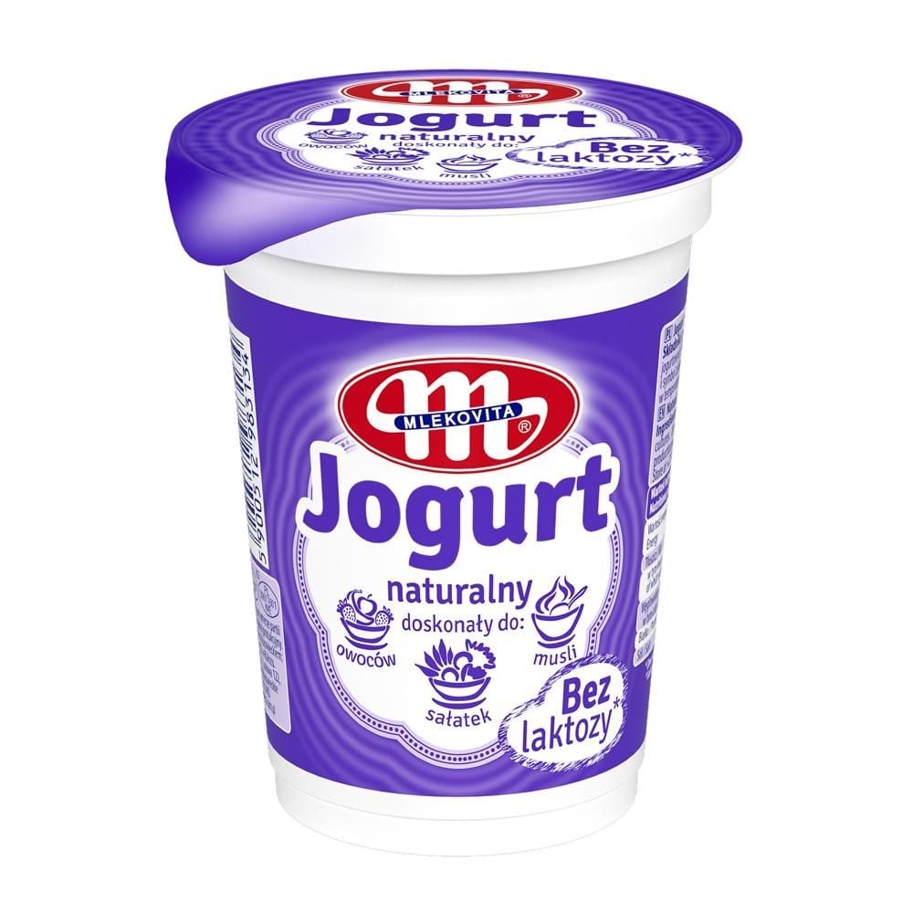 Mlekovita Jogurt Polski naturalny bez laktozy 350g