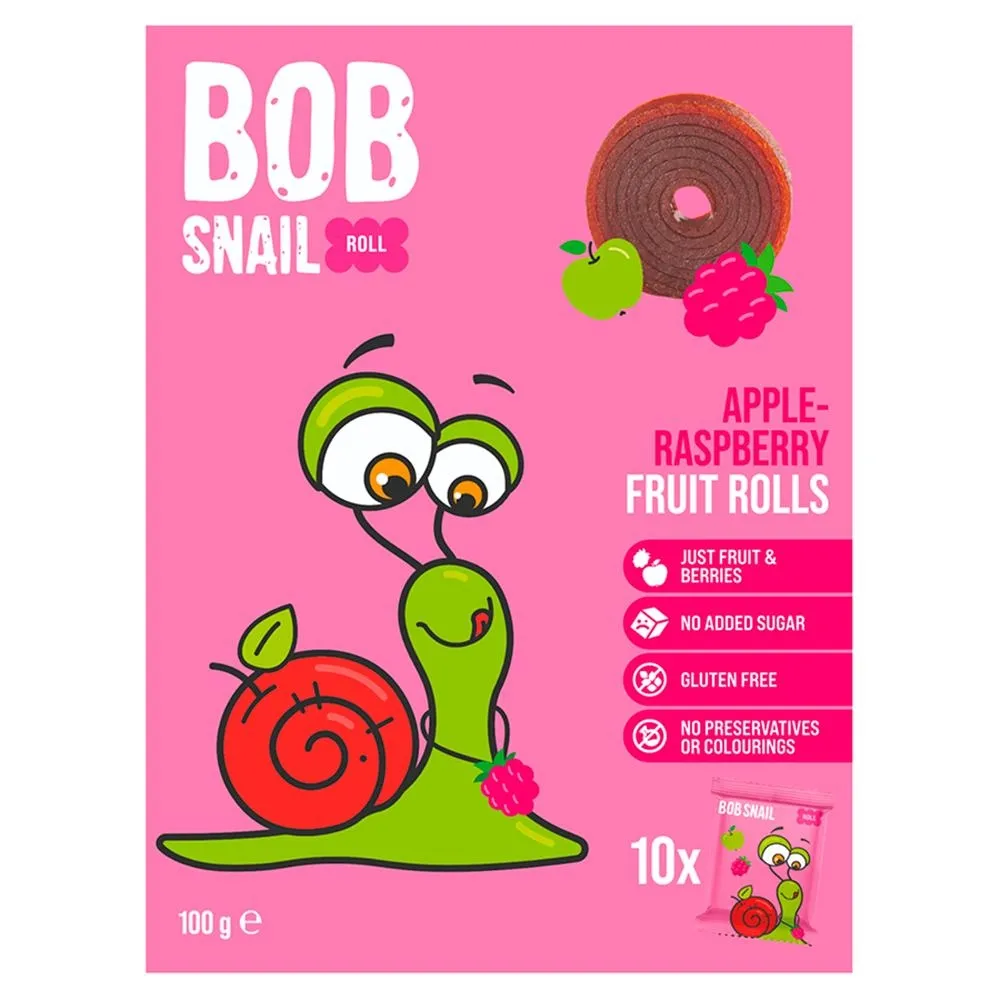 Bob Snail Przekąski jabłkowo-malinowe 100 g