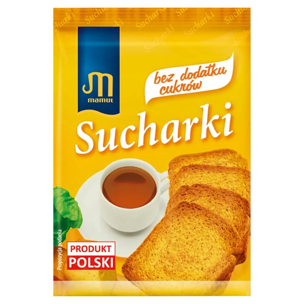 Mamut Sucharki bez dodatku cukrów 40 g (4 sztuki)