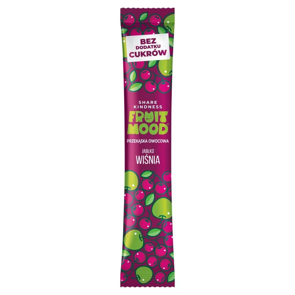 Fruit Mood Przekąska owocowa jabłko wiśnia 10 g