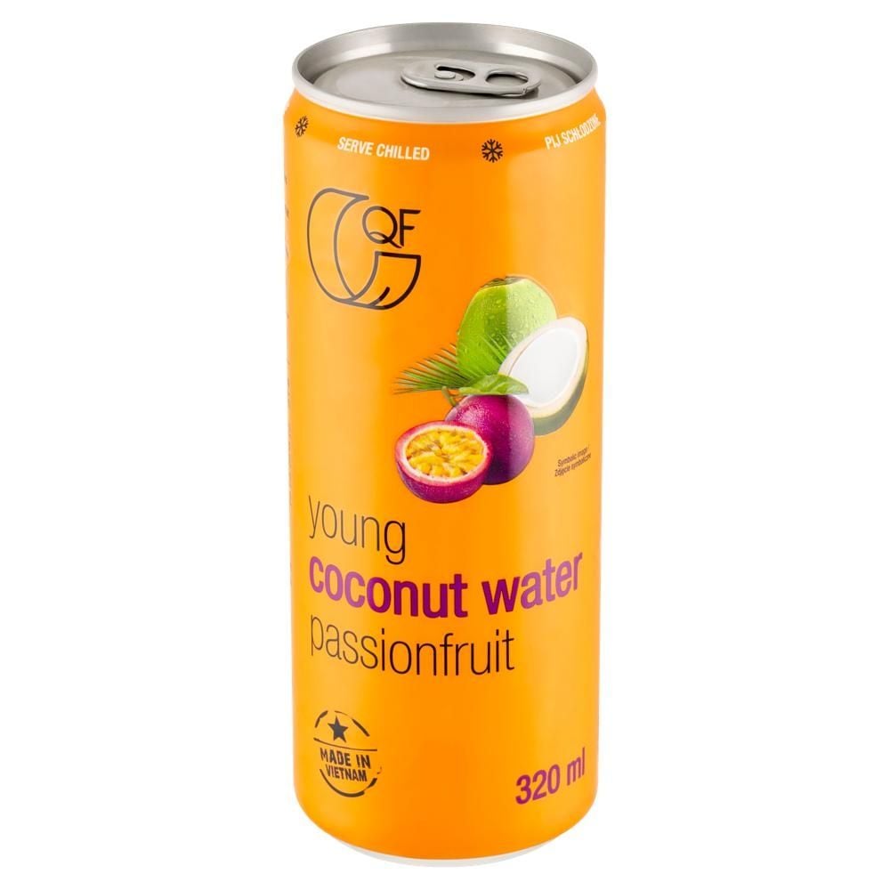 QF Woda kokosowa z sokiem z marakui 320 ml