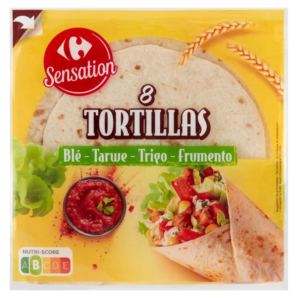 Carrefour Sensation Tortillas 320 g (8 sztuk)
