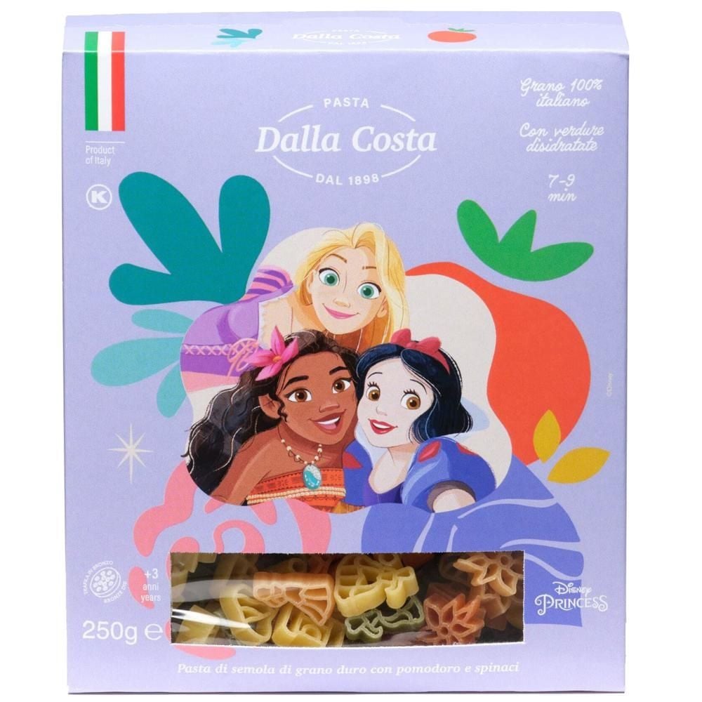 Dalla Costa Disney Princess Makaron trójkolorowy z pomidorami i szpinakiem 250 g