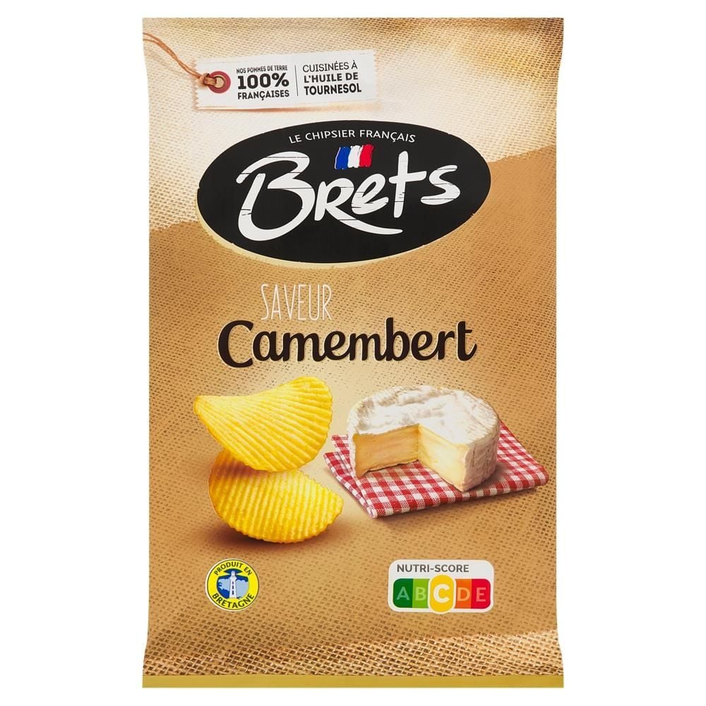 Brets Chipsy ziemniaczane o smaku sera camembert 125 g