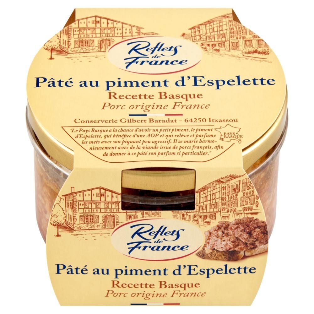 Reflets de France Pasztet wieprzowy z papryką czerwoną Piment d'Espelette 180 g