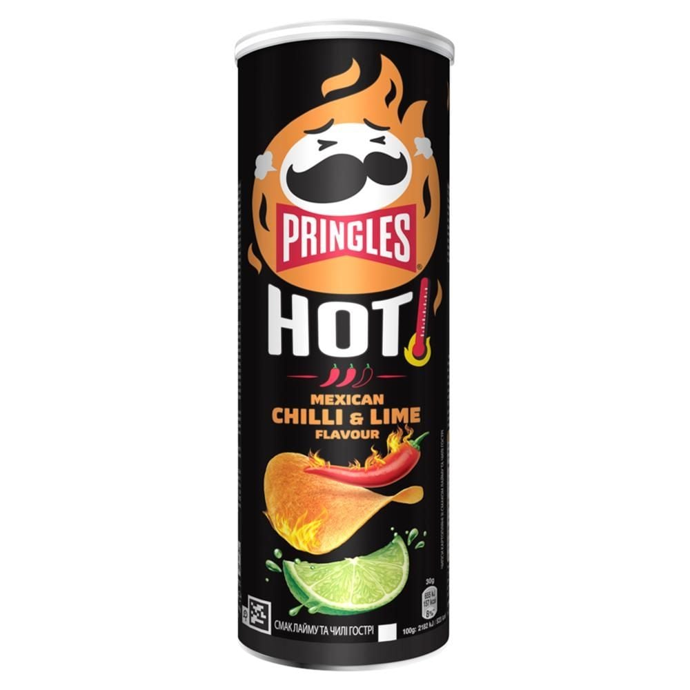 Pringles Hot Chrupki o smaku chilli i limonki 160 g
