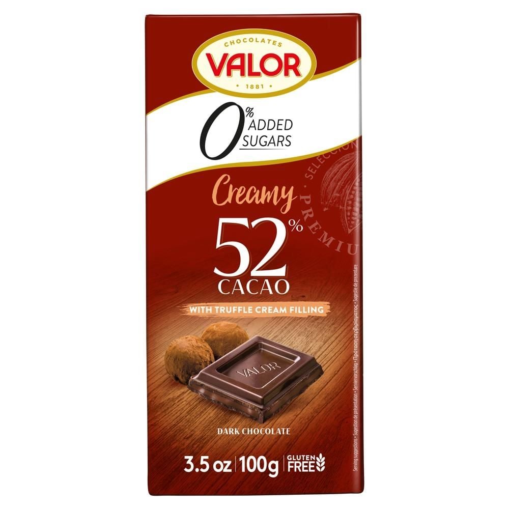 Valor 52 % Cacao Czekolada nadziewana 100 g