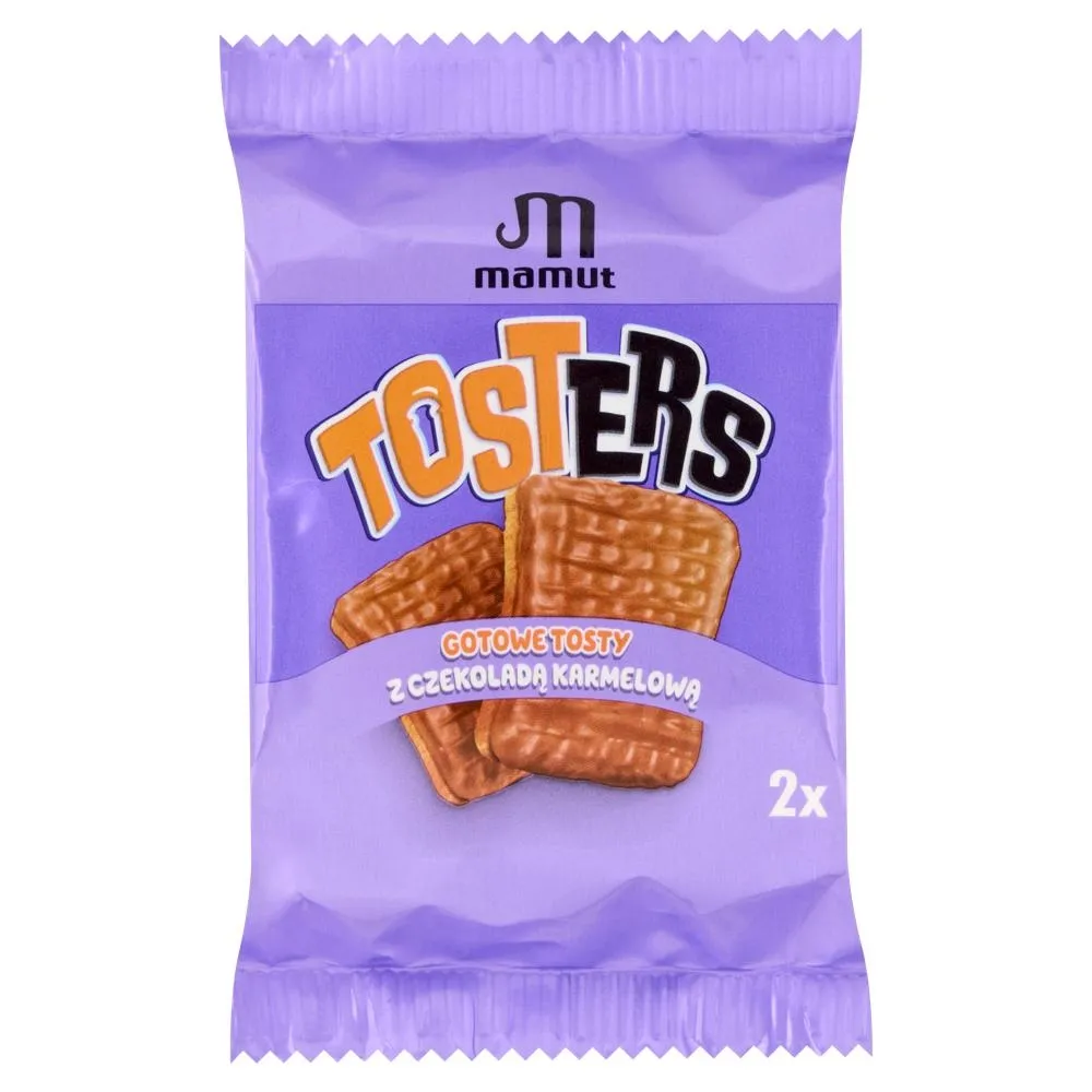 Mamut Tosters Gotowe tosty z czekoladą karmelową 36 g (2 sztuki)
