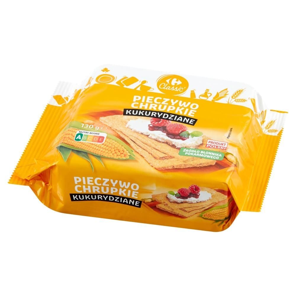 Carrefour Classic Pieczywo chrupkie kukurydziane 130 g