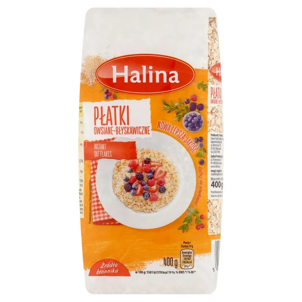 Halina Płatki owsiane błyskawiczne 400 g