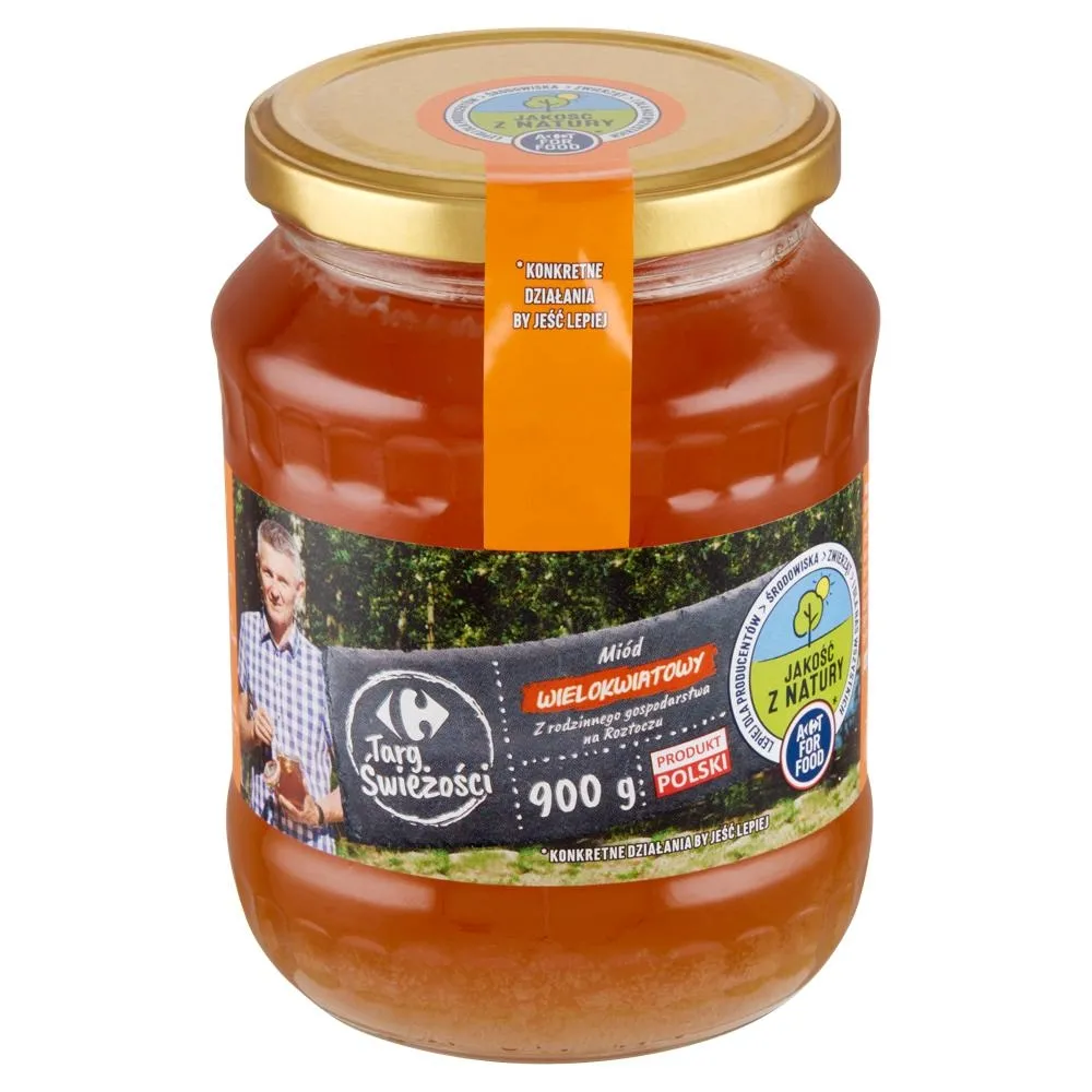 Carrefour Targ Świeżości Miód wielokwiatowy 900 g
