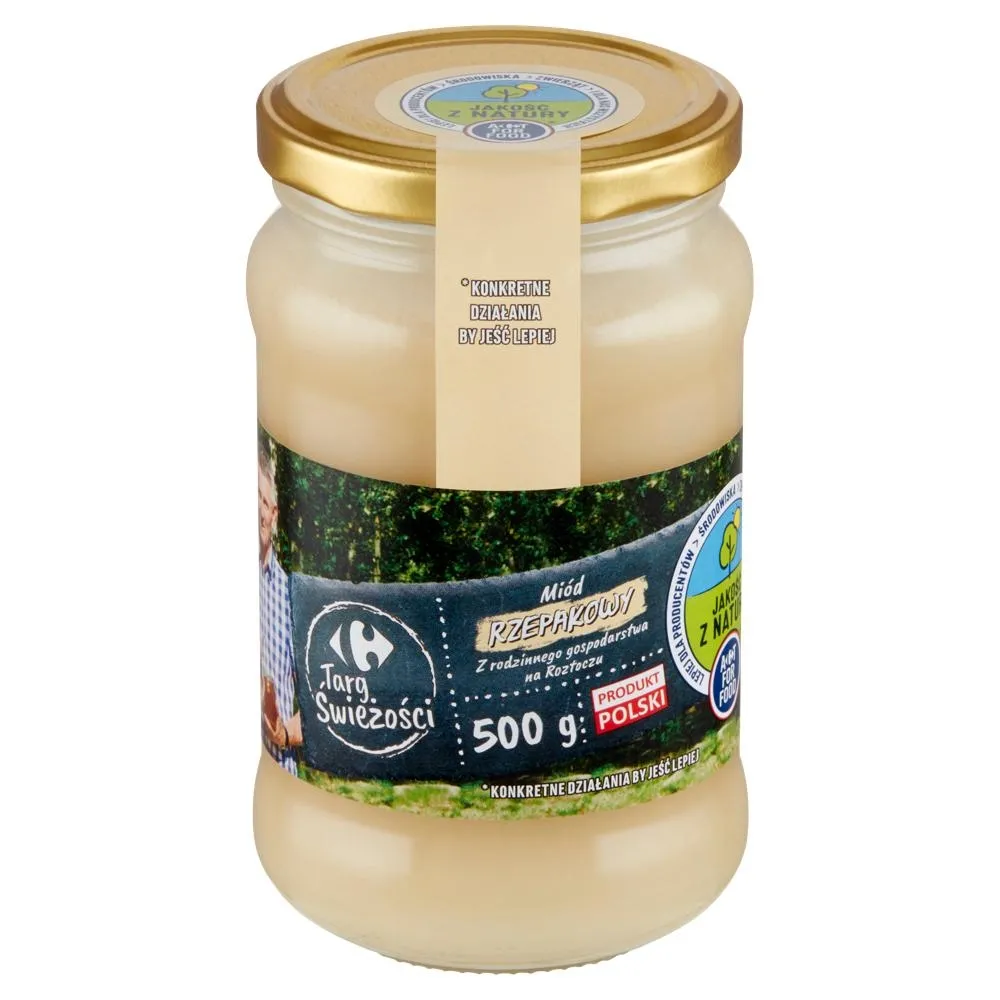 Carrefour Targ Świeżości Miód rzepakowy 500 g