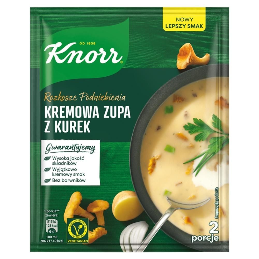 Knorr Rozkosze podniebienia Kremowa zupa z kurek 56 g