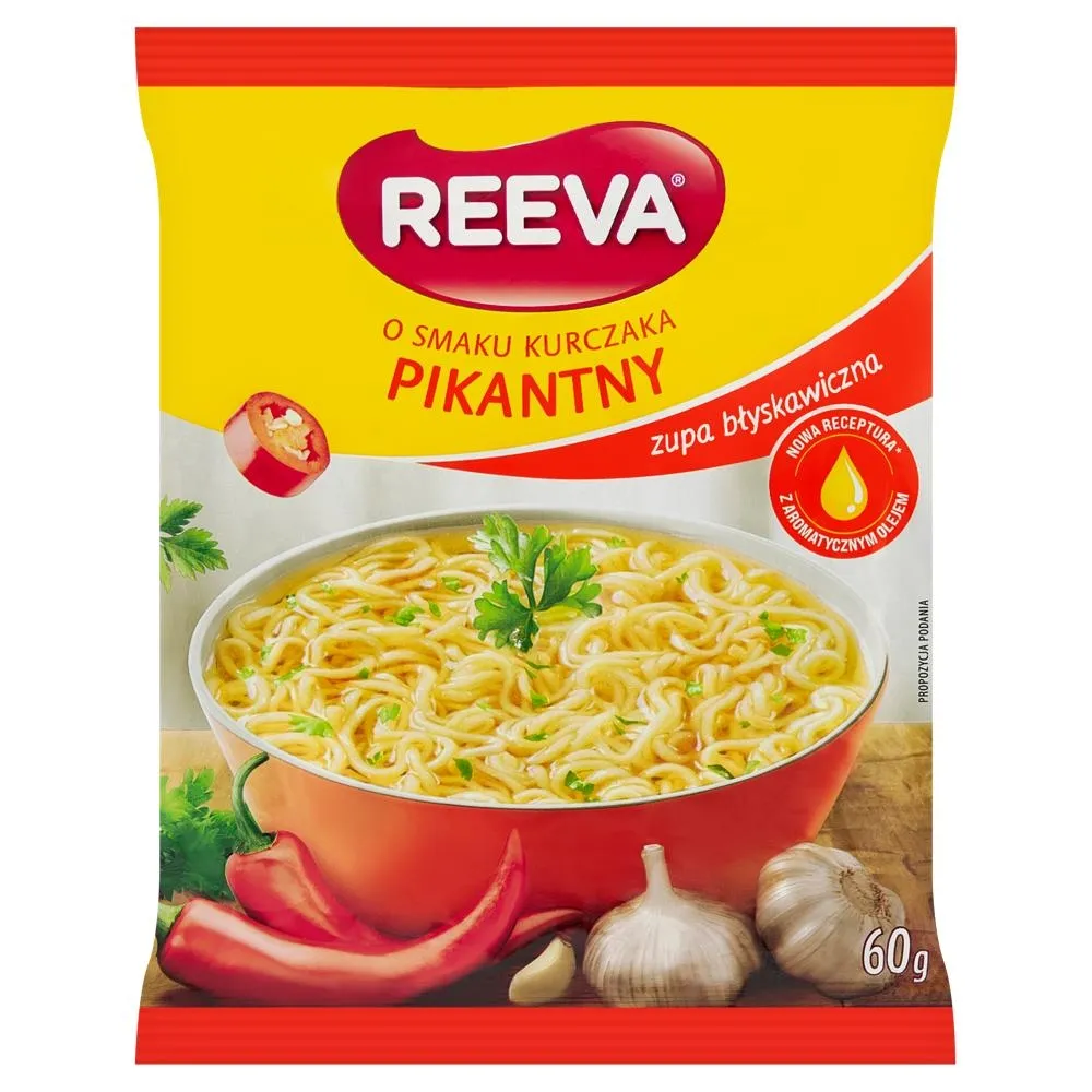 Reeva Zupa błyskawiczna o smaku kurczaka pikantny 60 g