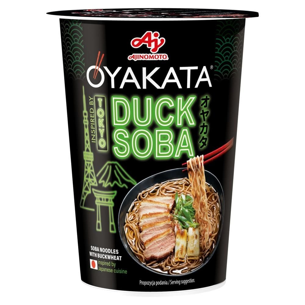 Oyakata Makaron instant z mąką gryczaną w stylu soba o smaku kaczki 70 g