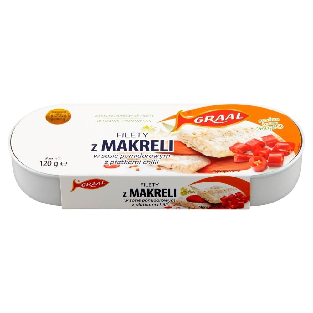 Graal Filety z makreli w sosie pomidorowym z płatkami chilli 120 g