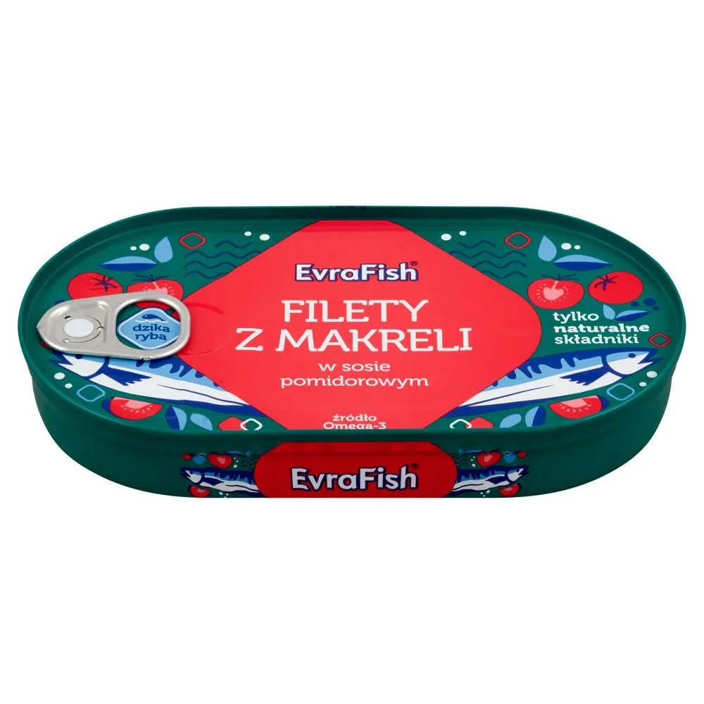 EvraFish Filety z makreli w sosie pomidorowym 170 g