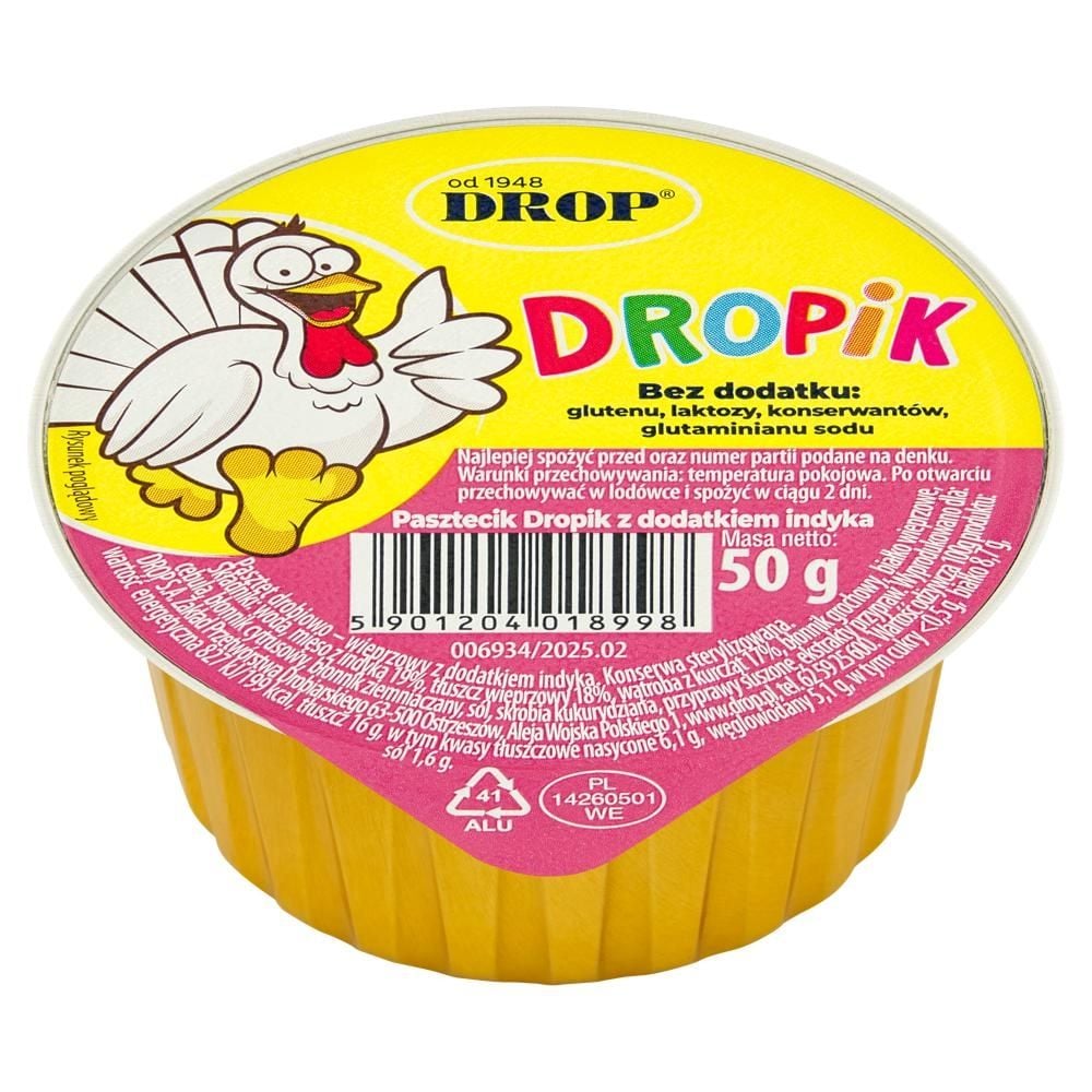 Drop Pasztecik Dropik z dodatkiem indyka 50 g