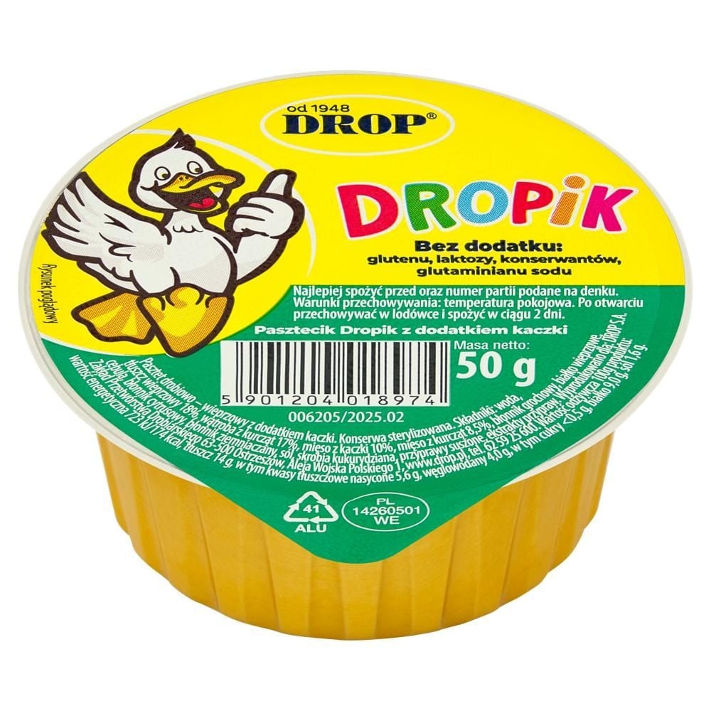Drop Pasztecik Dropik z dodatkiem kaczki 50 g