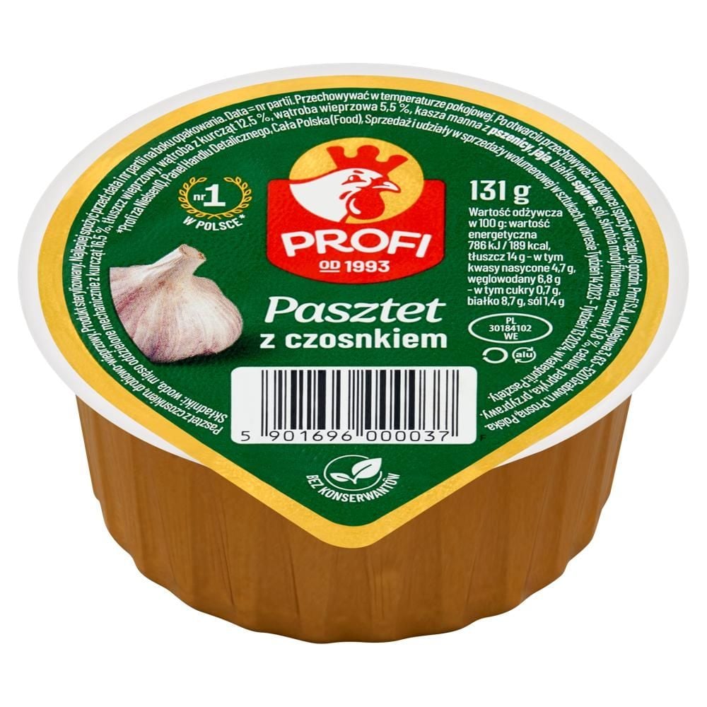 Profi Pasztet z czosnkiem 131 g
