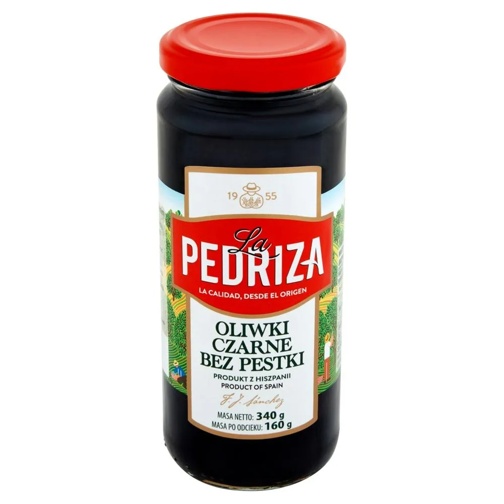 La Pedriza Oliwki czarne bez pestki 340 g