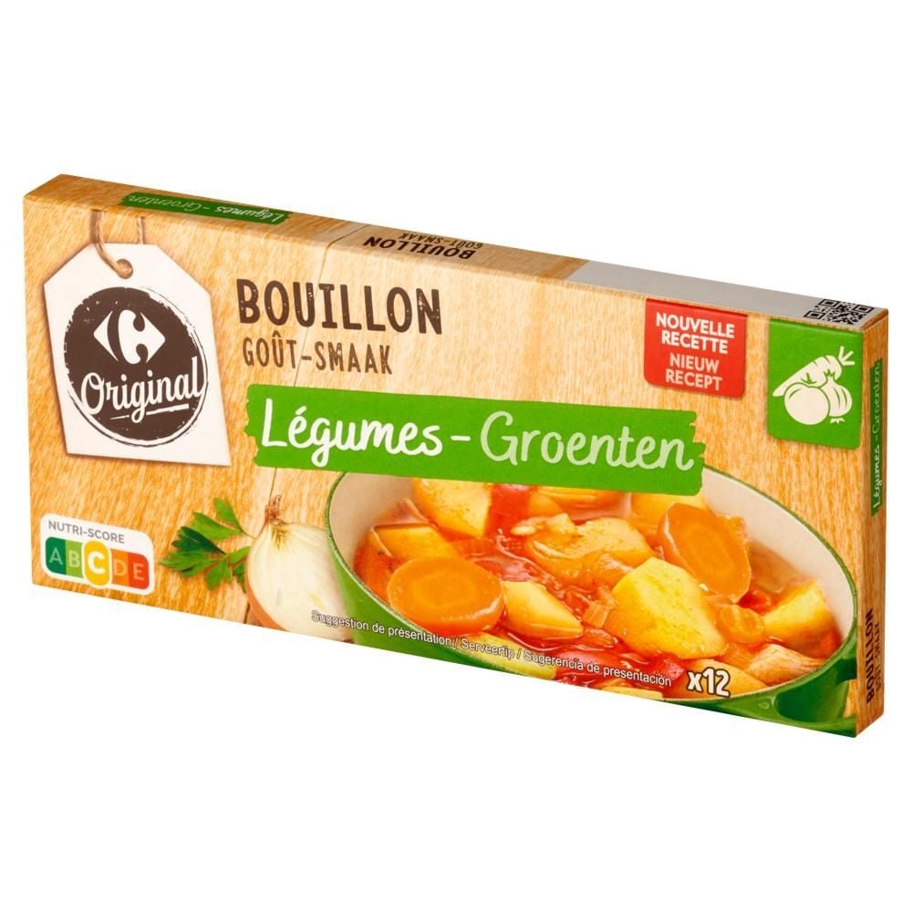 Carrefour Original Bulion warzywny w kostkach 120 g (12 x 10 g)