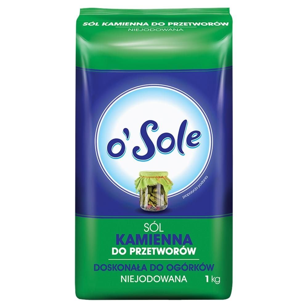 o'Sole Sól kamienna do przetworów niejodowana 1 kg