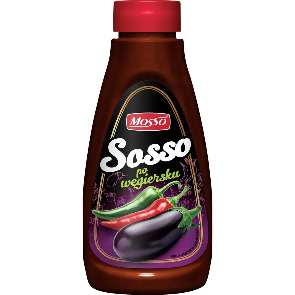 Mosso Sos pomidorowy z zieloną papryką i bakłażanem 340 g