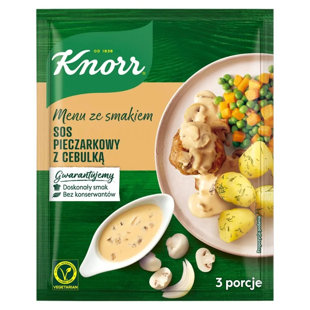 Knorr Menu ze smakiem Sos pieczarkowy z cebulką 37 g