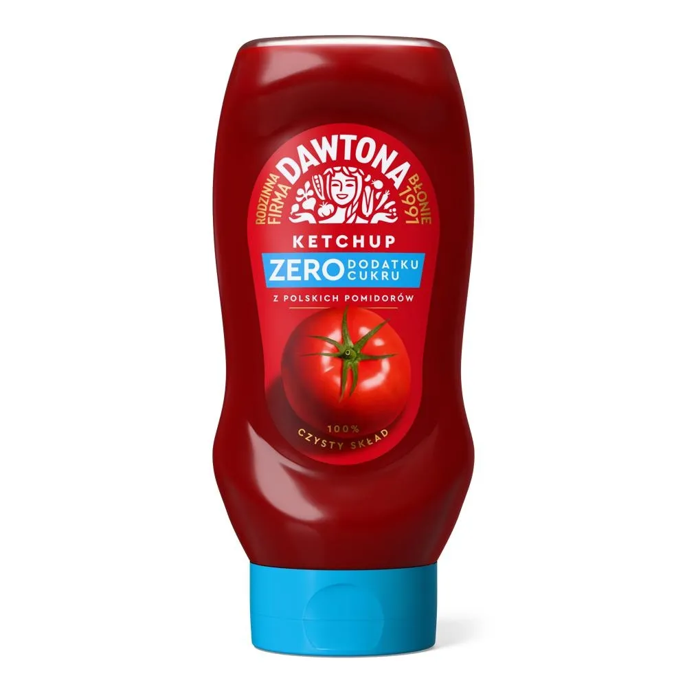 Dawtona Ketchup zero dodatku cukru 432 g
