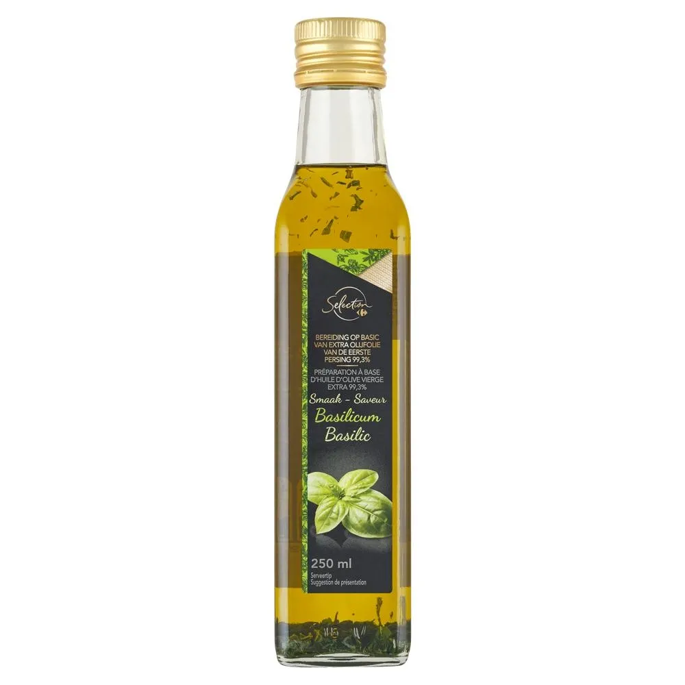 Carrefour Selection Olej przyprawowy na bazie oliwy z oliwek 250 ml