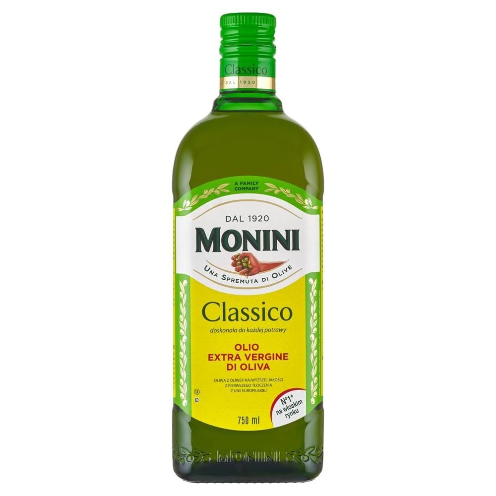 Monini Classico Oliwa z oliwek najwyższej jakości z pierwszego tłoczenia 750 ml