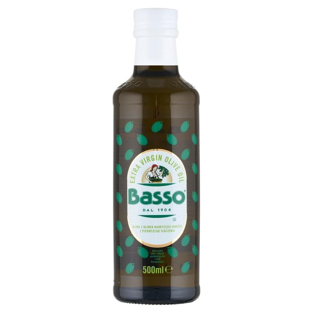 Basso Oliwa z oliwek najwyższej jakości z pierwszego tłoczenia 500 ml