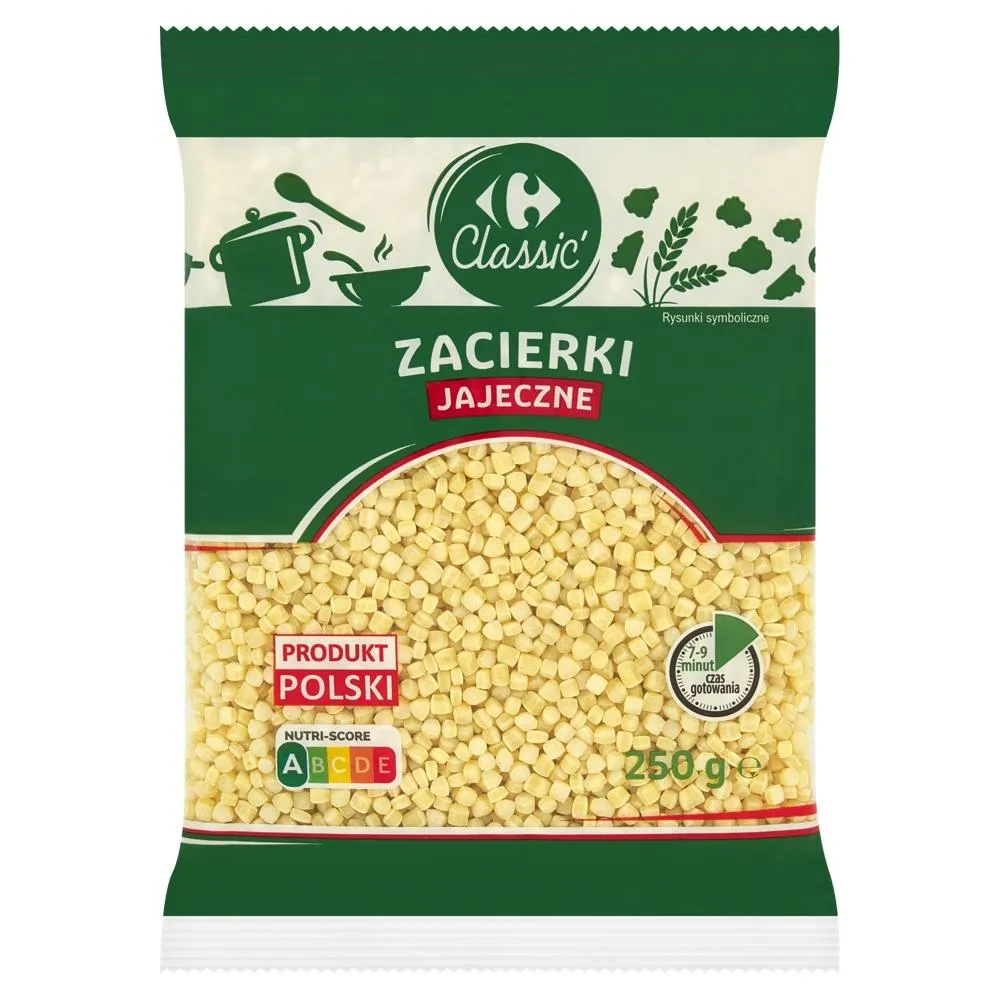 Carrefour Classic Makaron zacierki jajeczne 250 g