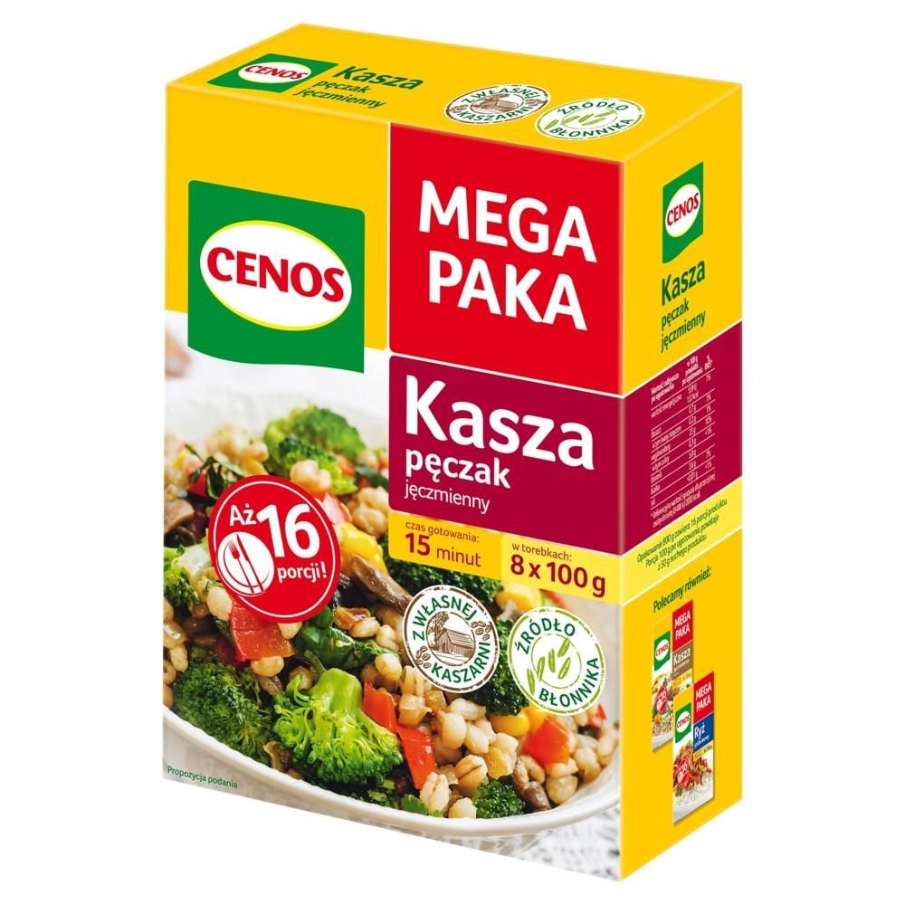 Cenos Kasza pęczak jęczmienny 800 g (8 x 100 g)