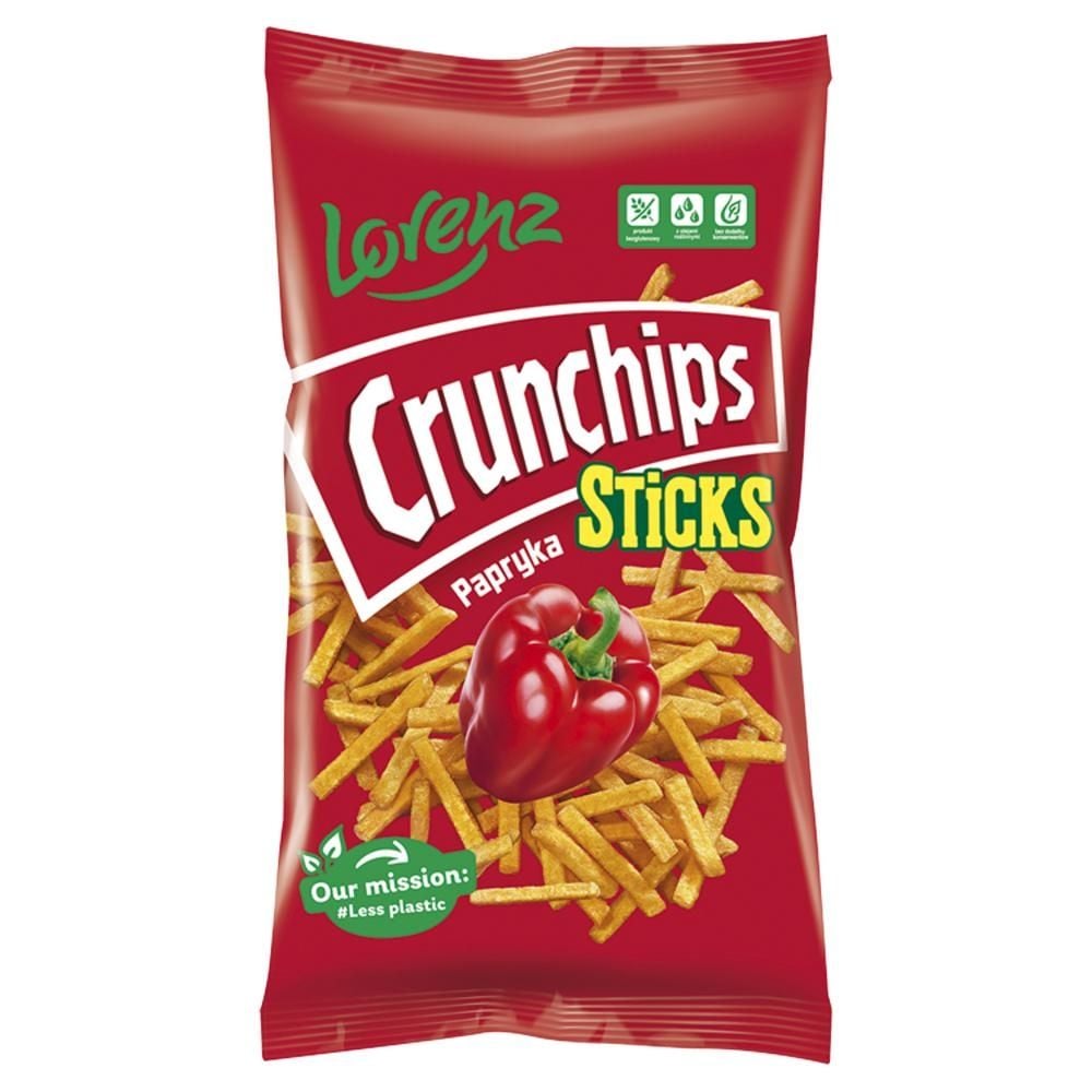 Crunchips Sticks Chipsy ziemniaczane o smaku papryka 70 g
