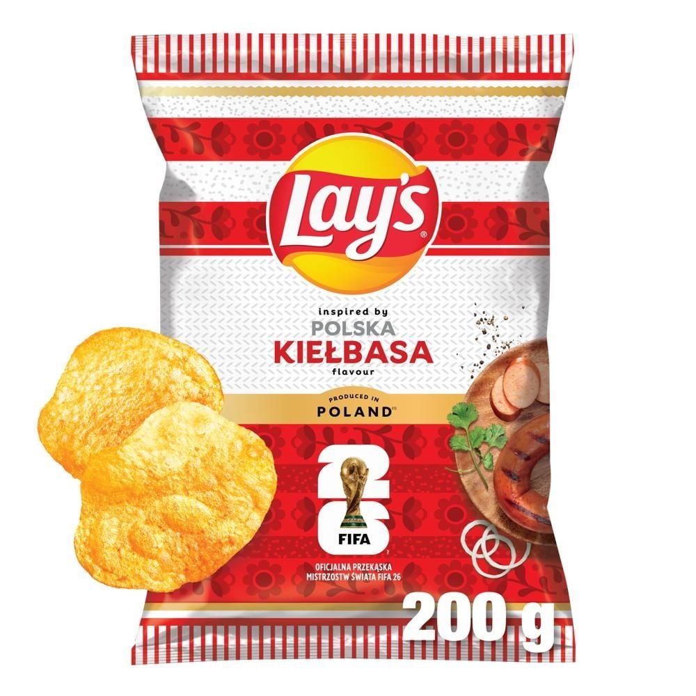 Lay's Chipsy ziemniaczane o smaku kiełbasy 200 g