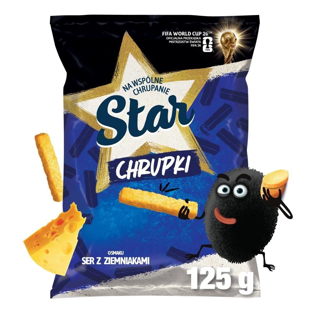 Star Chrupki kukurydziane o smaku ser z ziemniakami 125 g