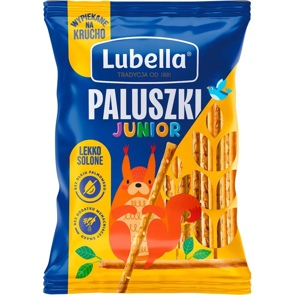 Lubella Paluszki junior lekko solone 70 g