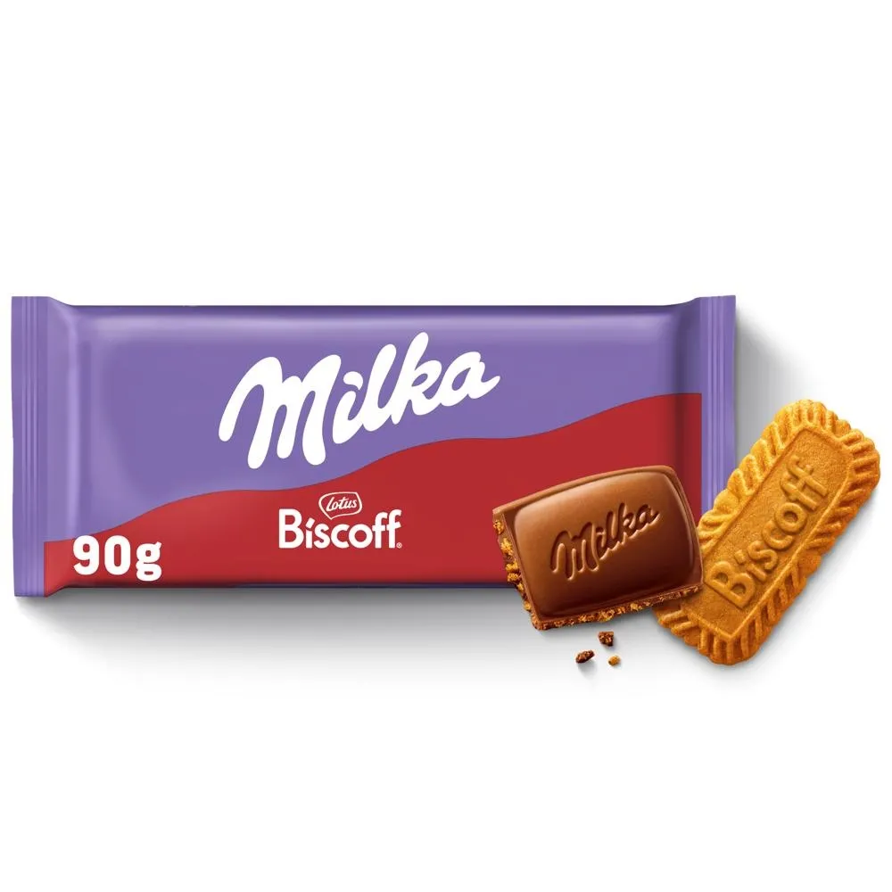 Milka Biscoff czekolada mleczna z karmelizowanymi ciastkami - 90 g