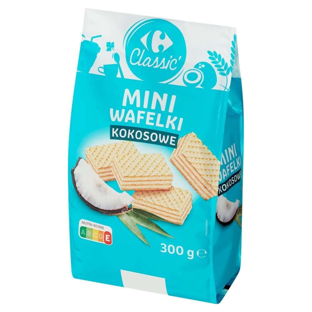 Carrefour Classic Mini wafelki kokosowe 300 g