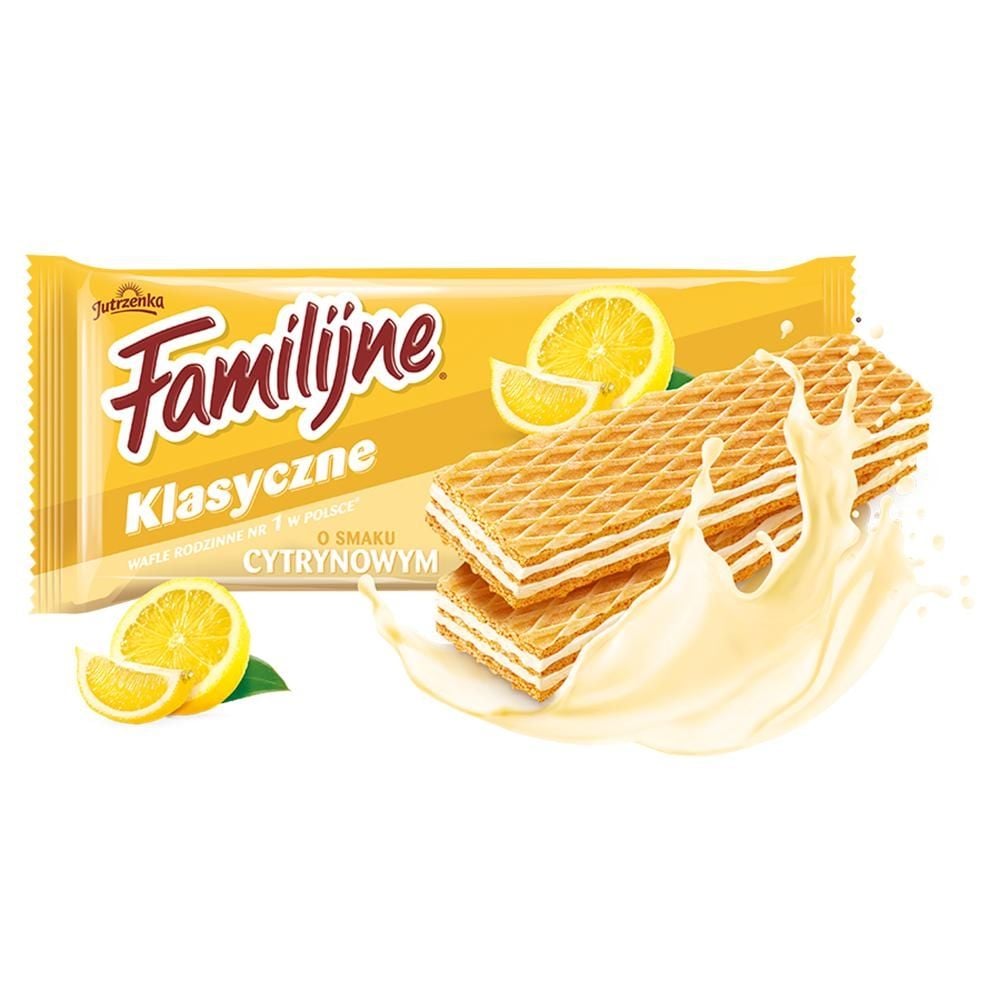 Familijne Klasyczne wafle o smaku cytrynowym 180 g