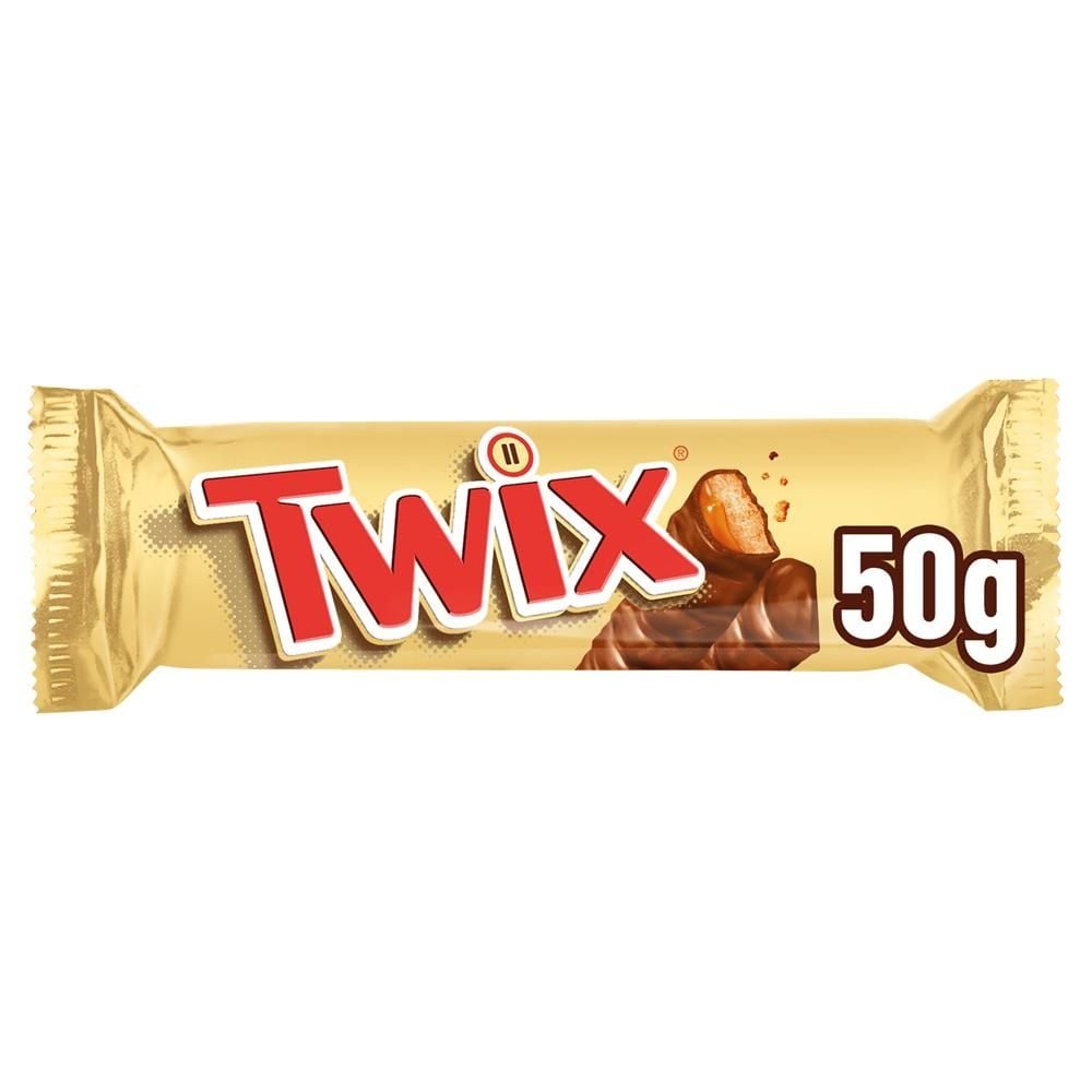 Twix Baton z ciastkami i karmelem oblany czekoladą 50 g (2 x 25 g)
