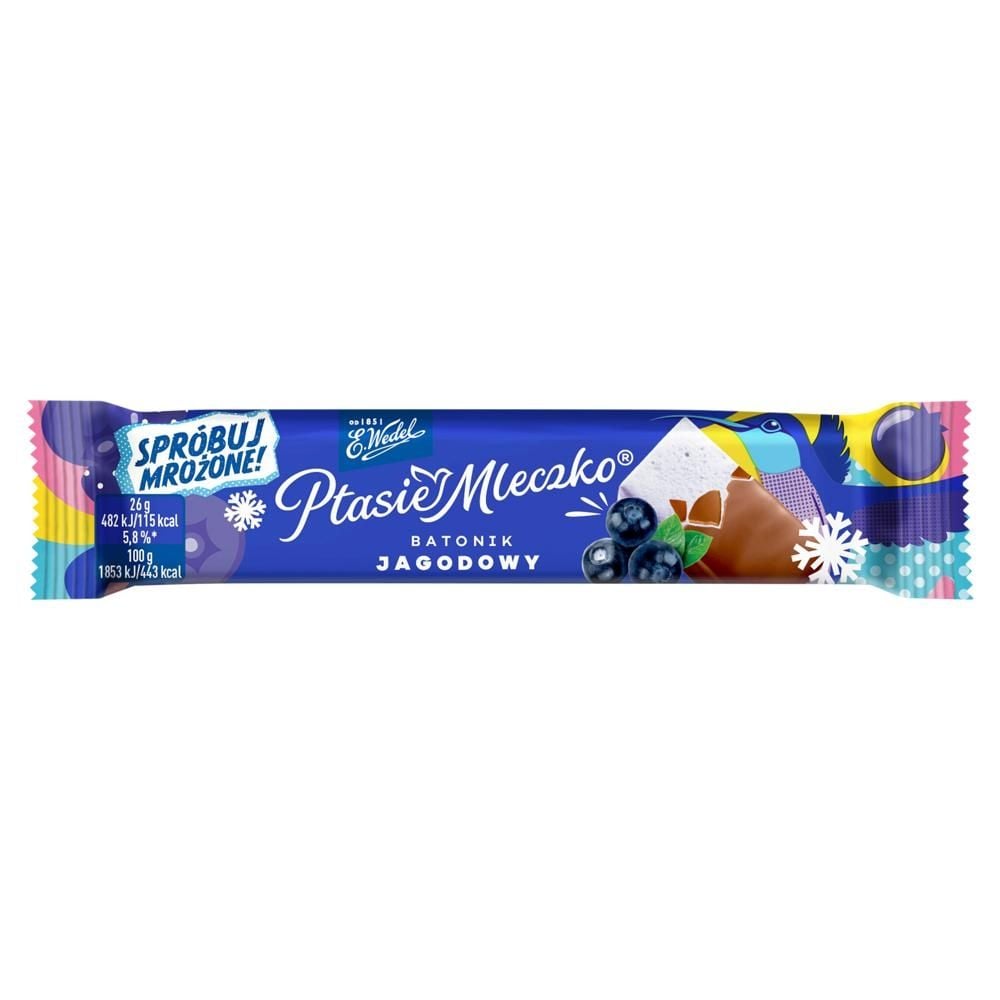 E. Wedel Ptasie mleczko batonik jagodowy 26 g