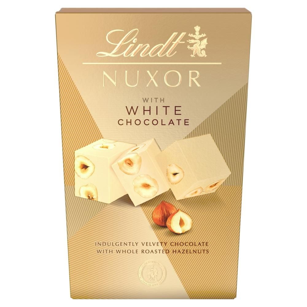Lindt Nuxor Praliny z białej czekolady z całymi orzechami 150 g