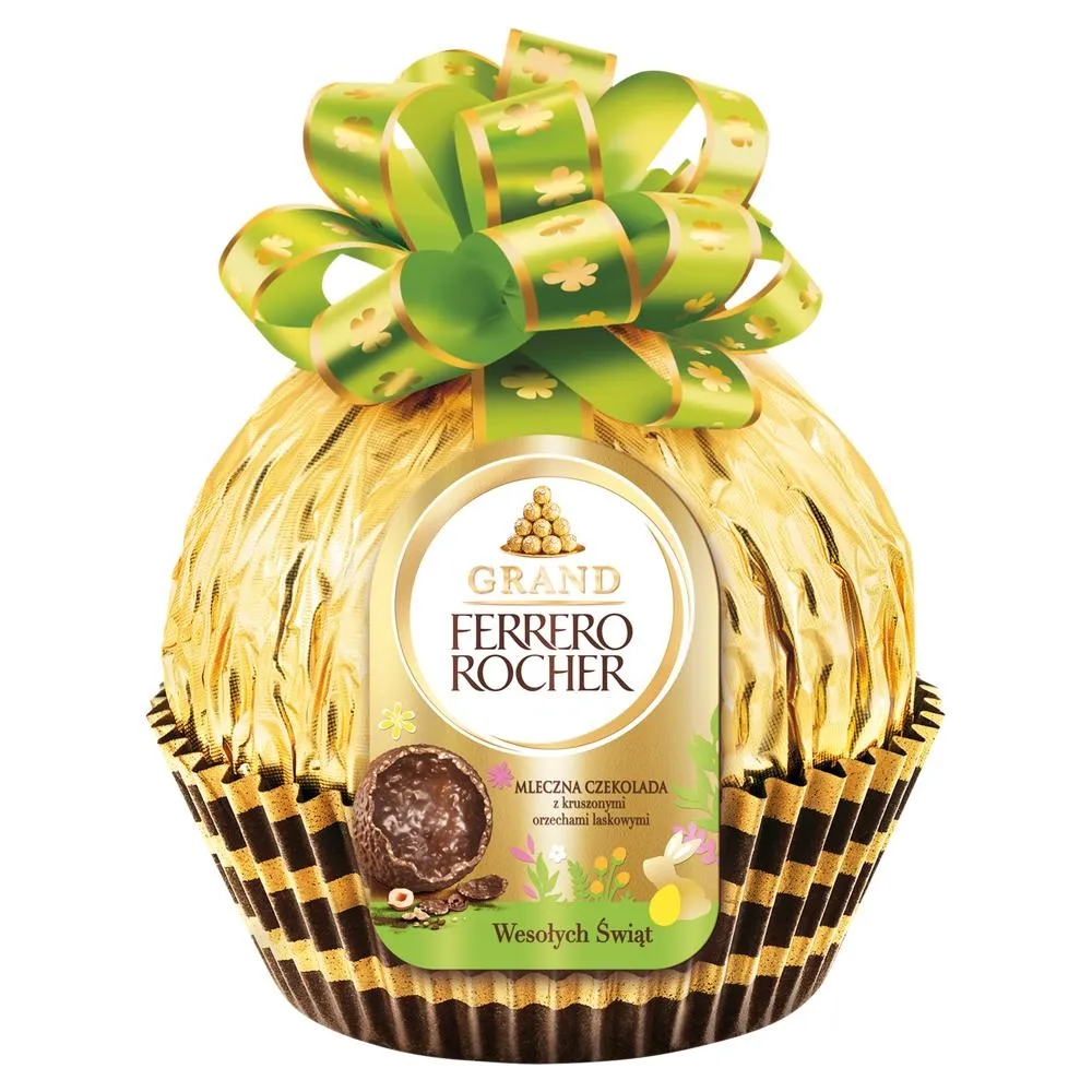 Ferrero Rocher Grand Mleczna czekolada z kruszonymi orzechami laskowymi 125 g