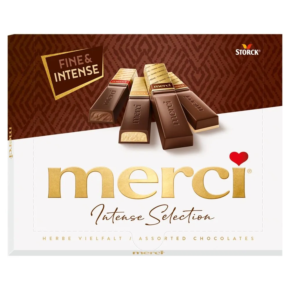 merci Intense Selection Kolekcja czekoladek deserowych 250 g (20 sztuk)