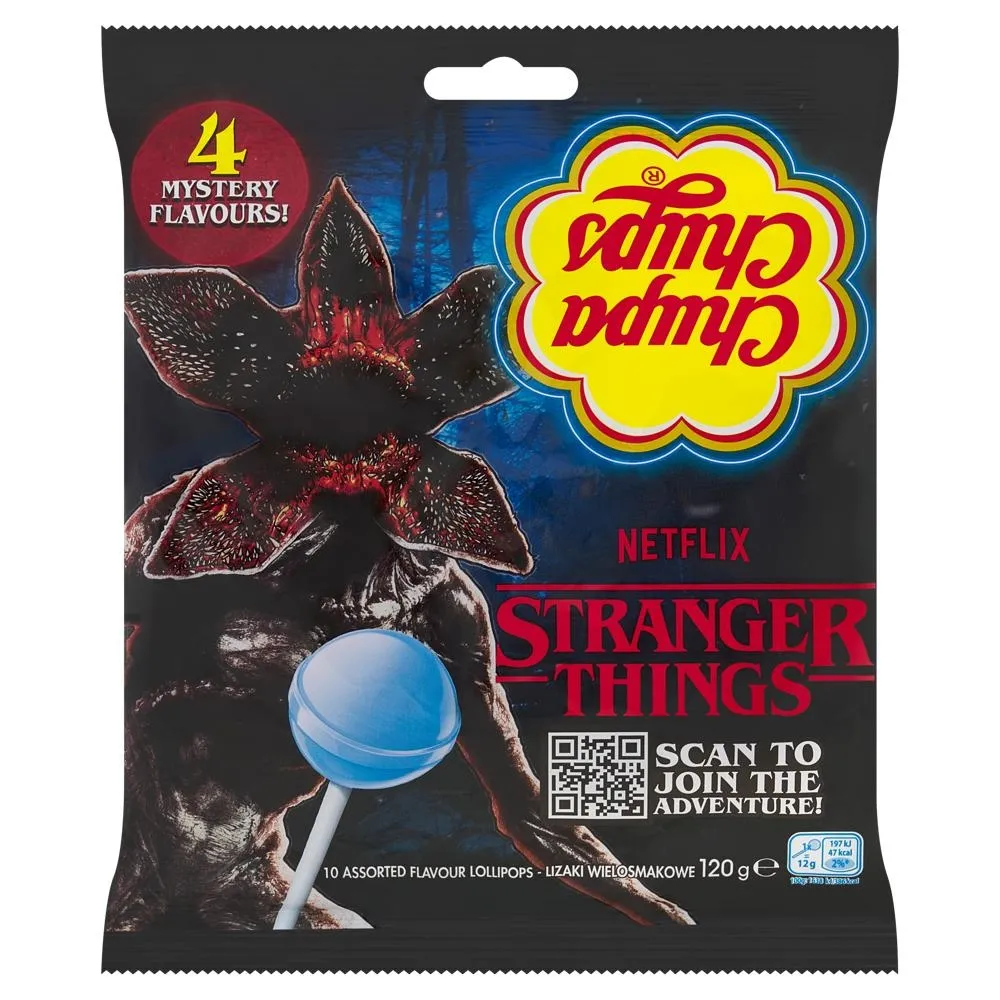 Chupa Chups Stranger Things Lizaki wielosmakowe 120 g (10 sztuk)
