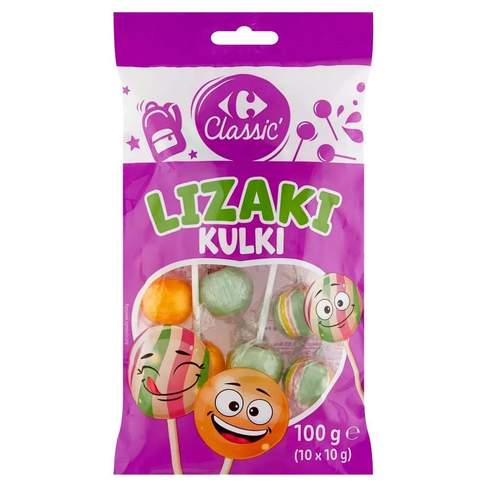 Carrefour Classic Lizaki kulki 100 g (10 x 10 g)