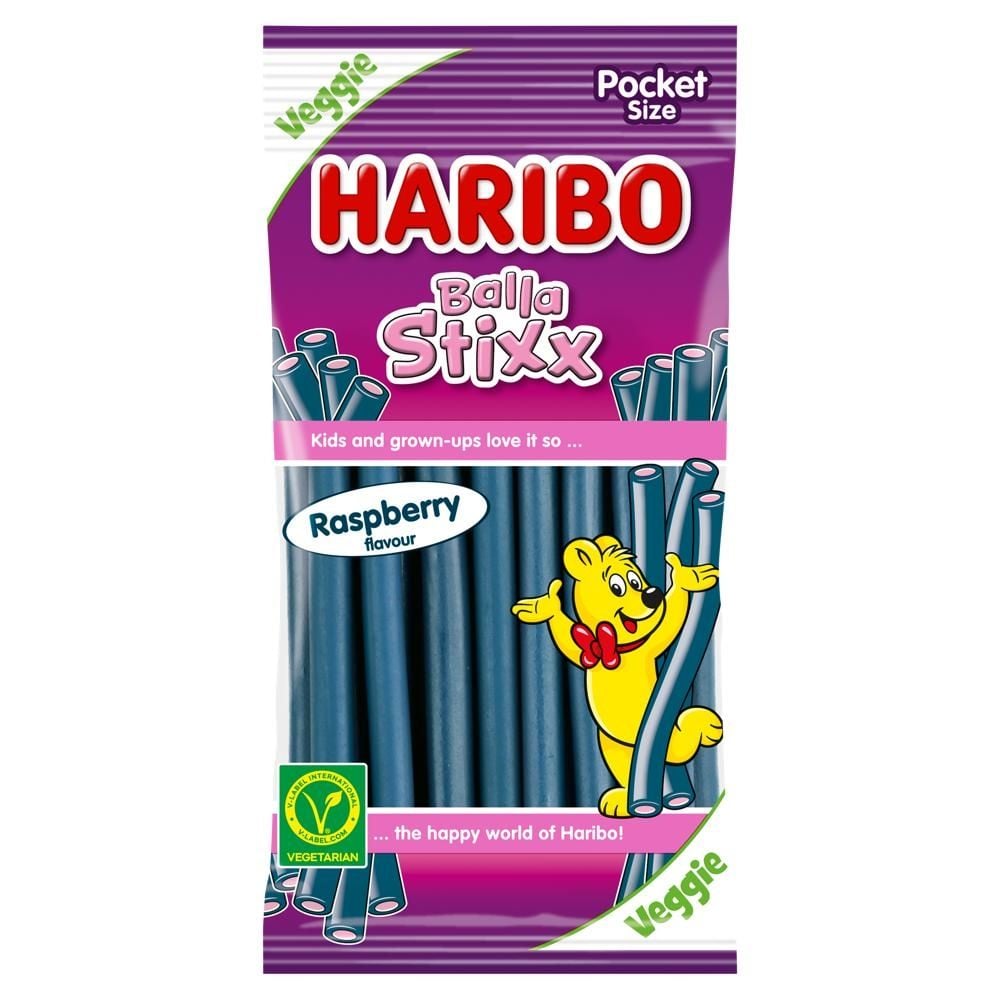 Haribo Balla Stixx Żelki o smaku malinowym 80 g